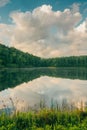 Boley Lake, at Babcock State Park in the New River Gorge, West Virginia Royalty Free Stock Photo