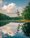 Boley Lake, at Babcock State Park in the New River Gorge, West Virginia Royalty Free Stock Photo