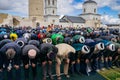 Bolgar, Tatarstan, Russia. May 21, 2022. Muslims praying in the Cathedral Mosque in Bolgar (Tatarstan) at the