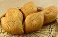 Bolillo Mexican white bread loaves Royalty Free Stock Photo