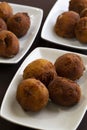 The `Bolinhas de Alheira` is a Portuguese typical fried appetizer.