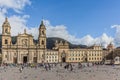 Bolivar plaza La Candelaria Bogota Colombia Royalty Free Stock Photo