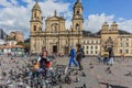 Bolivar plaza La Candelaria Bogota Colombia Royalty Free Stock Photo