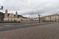 Bolivar square panorama viewed from lievano palace corner located at downtown city Royalty Free Stock Photo