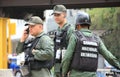 Bolivarian National Guard armed forces soldiers