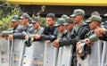 Bolivarian National Guard armed forces soldiers Royalty Free Stock Photo