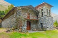 Bolivia ancient stone church in the Andes