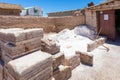 Bolivia Colchani blocks of salt and pickaxes