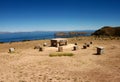 Bolivia isla del sol ruins copacabana mountain landscape lake Royalty Free Stock Photo