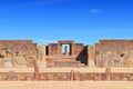 Bolivia, Tiwanaku, Temple Kalasasaya, an Important pre Columbian Archaeological Site Royalty Free Stock Photo