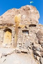 Bolivia Uyuni house in the rock in Incahuasi island