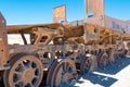 Bolivia Uyuni old abandoned train convoy