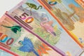 Bolivian currency, Various banknotes, Animal page. Business and financial concept