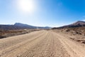 Bolivian dirt road view,Bolivia Royalty Free Stock Photo