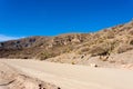 Bolivian dirt road view,Bolivia Royalty Free Stock Photo