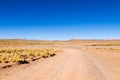 Bolivian dirt road view,Bolivia Royalty Free Stock Photo