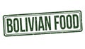 Bolivian food sign or stamp