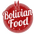 Bolivian food sign or stamp