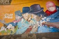 Bolivian Lifestyle. Colorful graffiti in La Paz, Bolivia Royalty Free Stock Photo