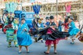 Bolivian traditional dancers