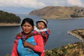 A Bolivian woman in traditional clothing