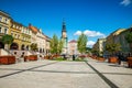Bolkow, Poland - August 08, 2021. Municipal Office in main square