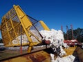 Boll Buggy Dumping Cotton Royalty Free Stock Photo