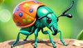 Boll Weevil pest popart art painting