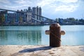 Bollard at the dock Royalty Free Stock Photo