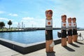 Bollards in Geelong, Australia