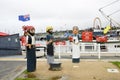 Bollards at geelong pier.