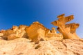 Bolnuevo Mazarron eroded sandstones Murcia Royalty Free Stock Photo