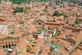 Bologna aerial cityscape view of medieval city, Italy