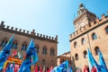 Bologna a city in Red color Royalty Free Stock Photo
