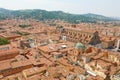 Bologna cityscape of the old medieval town center with San Petronio Basilica on Piazza Maggiore square in Bologna, Italy Royalty Free Stock Photo