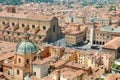Bologna cityscape of the old medieval town center with San Petronio Basilica on Piazza Maggiore square in Bologna, Italy Royalty Free Stock Photo