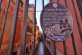 Bologna, Emilia Romagna, Italy. December 2018. A hidden part of the city reminiscent of Venice