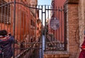 Bologna, Emilia Romagna, Italy. December 2018. A hidden part of the city reminiscent of Venice