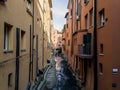 Bologna hidden water canals Canale della Moline
