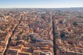 Bologna Italy aerial view of city seen from Asinelli tower Royalty Free Stock Photo