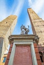 Bologna in Italy with Asinelli and Garisenda towers Royalty Free Stock Photo