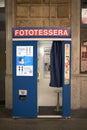 Photo kiosk at Bologna centrale