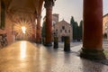 Bologna, Italy - The basilica of Santo Stefano, Holy Jerusalem, known as Seven Churches. Emilia-Romagna region