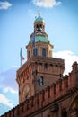 Bologna, Italy, clock tower, town hall