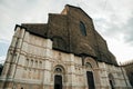 Bologna, Italy - dec, 2021 View of Basilica di San Petronio