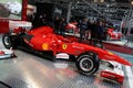 BOLOGNA, ITALY - 2 DECEMBER 2010: Ferrari Formula 1 F10 ex Fernando Alonso exhibited at the Bologna Motor Show. Royalty Free Stock Photo