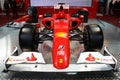 BOLOGNA, ITALY - 2 DECEMBER 2010: Ferrari Formula 1 F10 ex Fernando Alonso exhibited at the Bologna Motor Show. Royalty Free Stock Photo