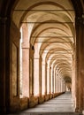 Bologna, Italy. Famous San Luca`s portico porch