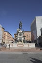 Bologna, Italy, Fountain of Neptune in Neptune square Royalty Free Stock Photo