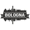 Bologna Italy Italia Euro Europe Icon Vector Art Design Skyline Flat City Silhouette Editable Template